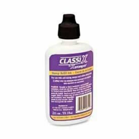 CONSOLIDATED STAMP REFILL INK FOR CLASSIX STAMPS, 2 OZ BOTTLE, BLACK 40712